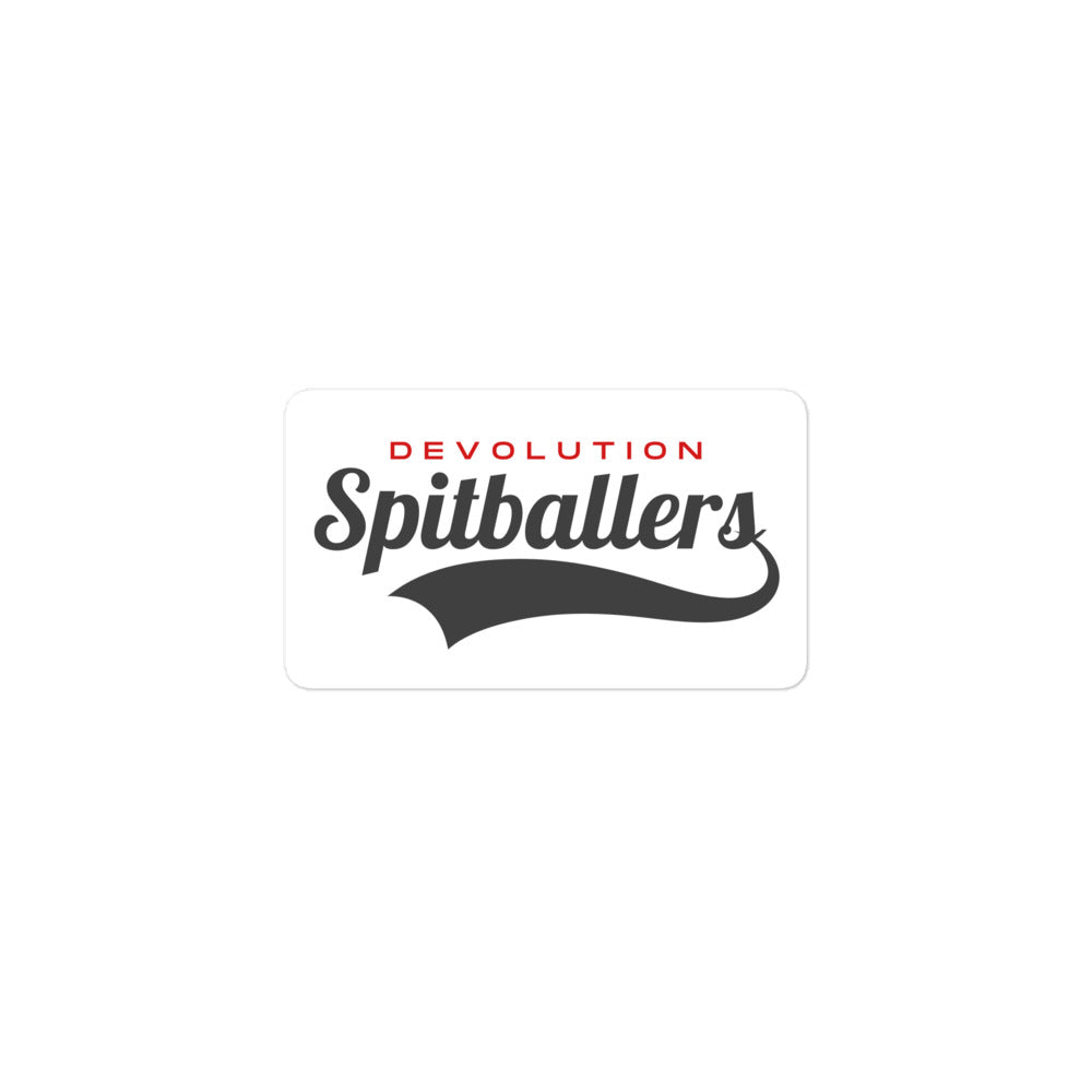 Spitballers Bubble-free stickers (white)