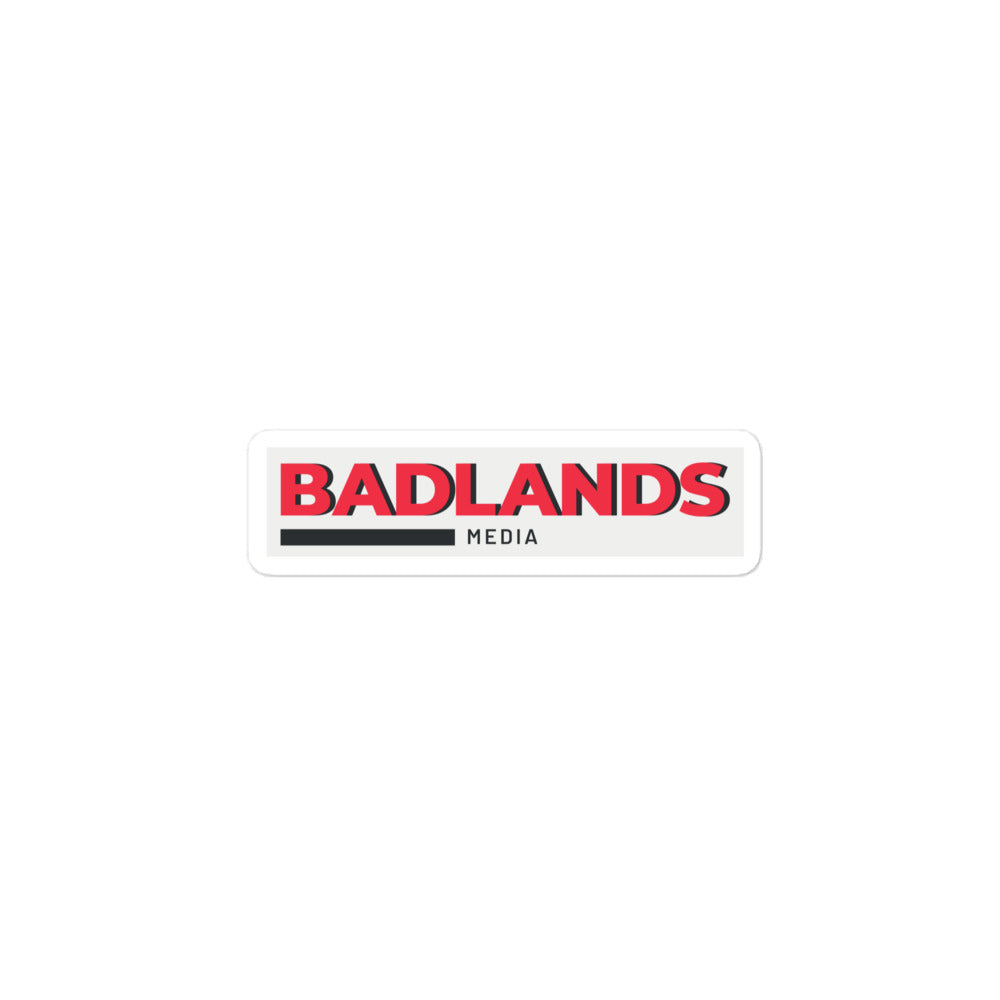 Badlands Red Logo Bubble-Free Stickers