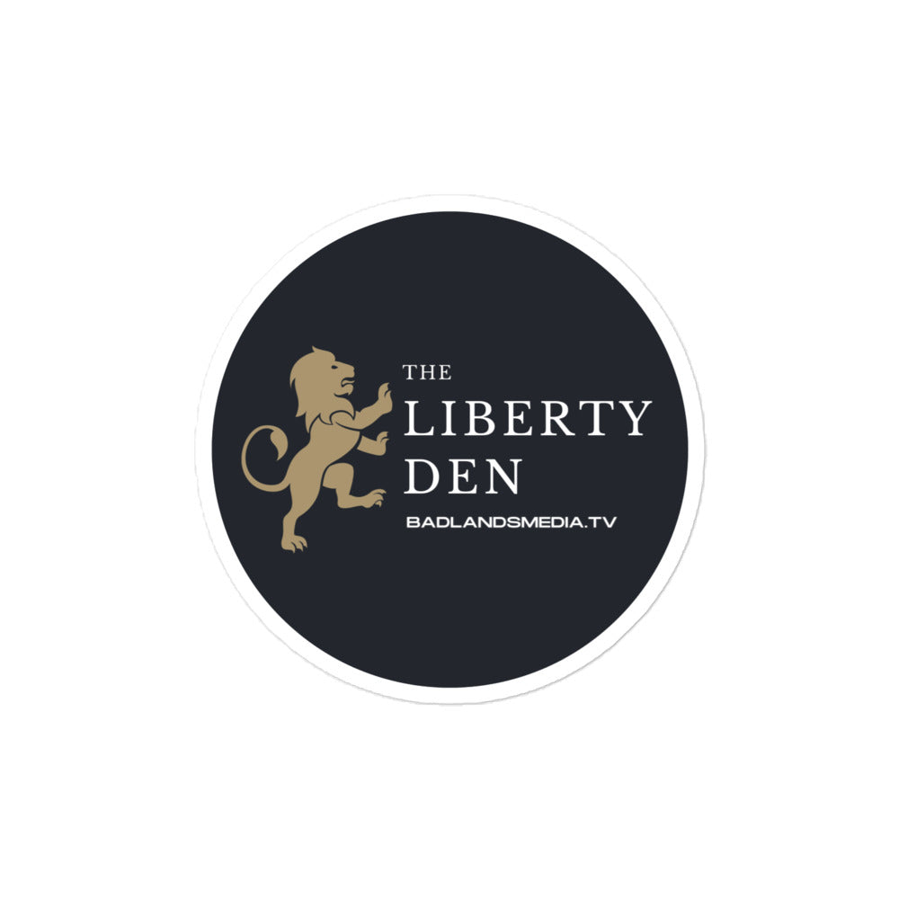 The Liberty Den Bubble-free stickers (charcoal)