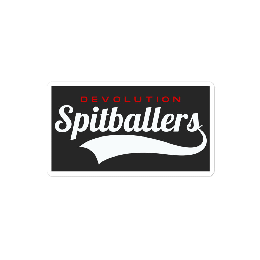 Spitballers Bubble-free stickers (black)