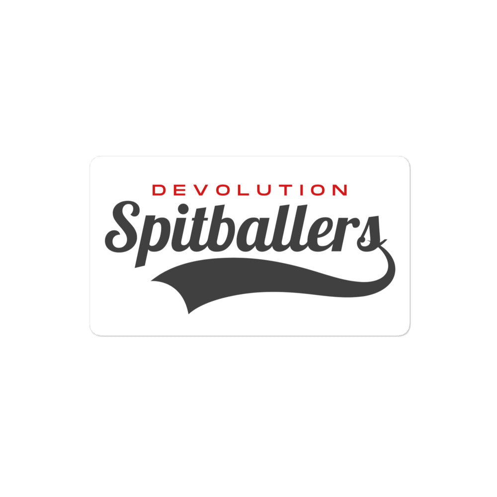 Spitballers Bubble-free stickers (white)