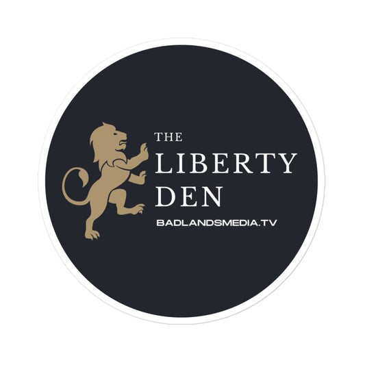 The Liberty Den Bubble-free stickers (charcoal)