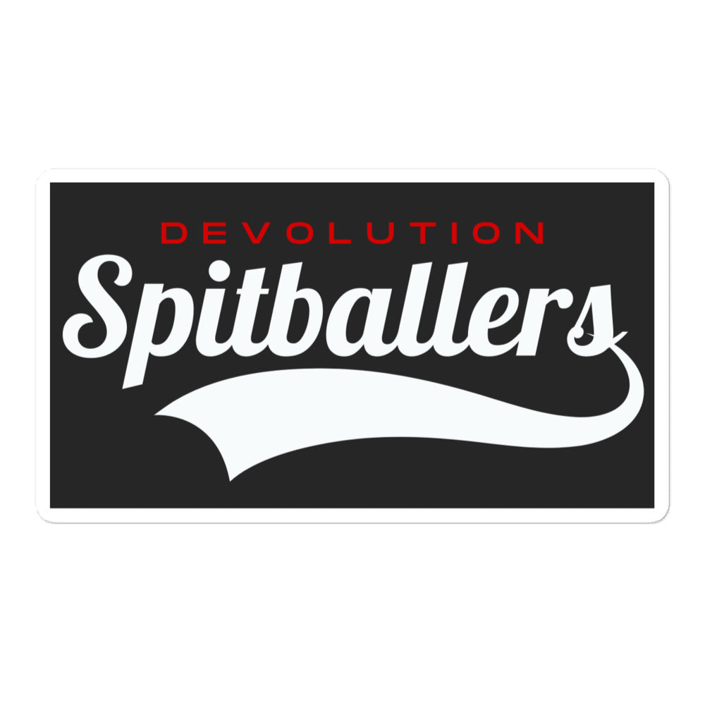 Spitballers Bubble-free stickers (black)