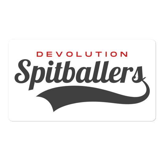 Spitballers Bubble-free stickers (white)