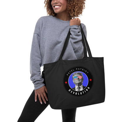 Trump Devolution Large organic tote bag