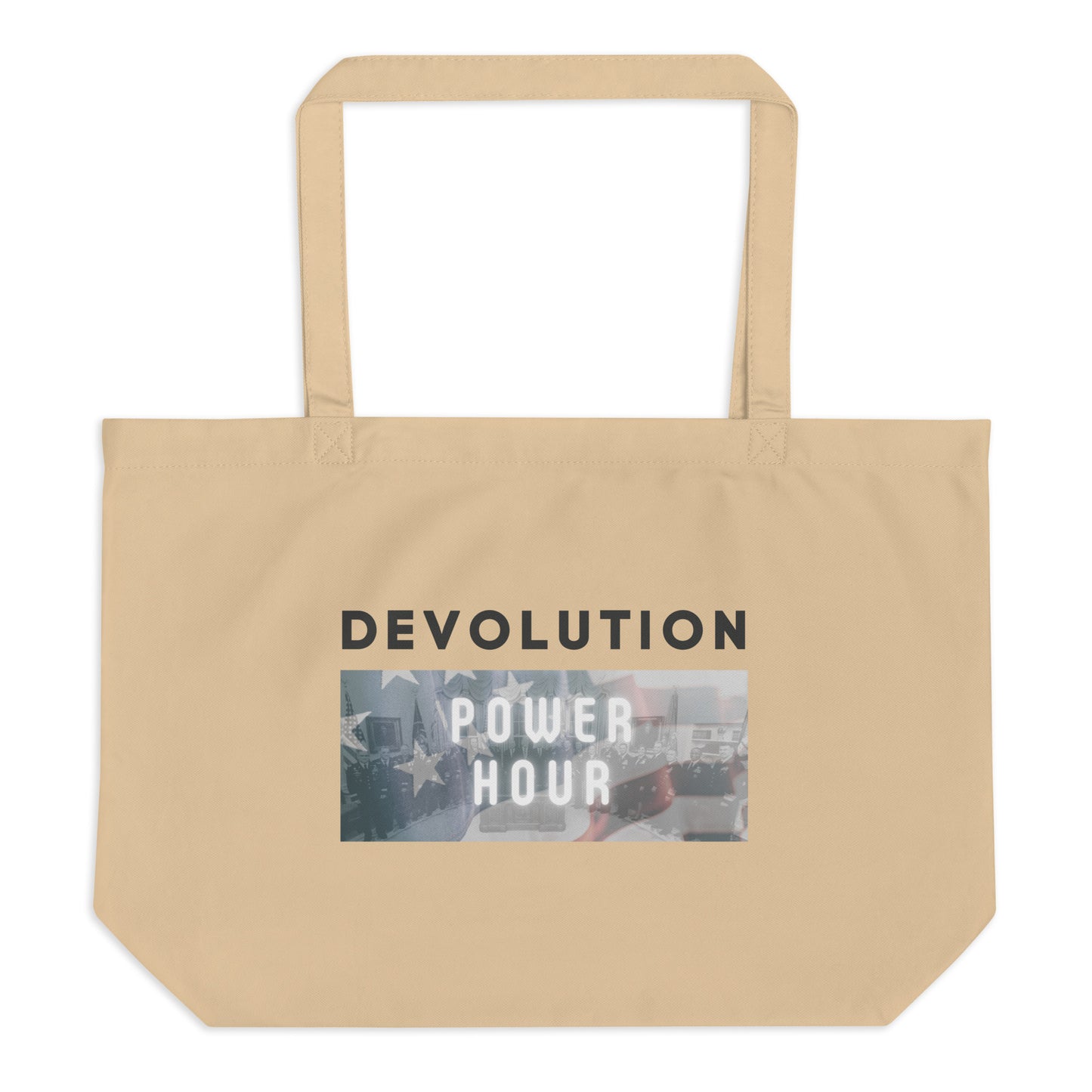 Devolution Power Hour Large organic tote bag (natural)