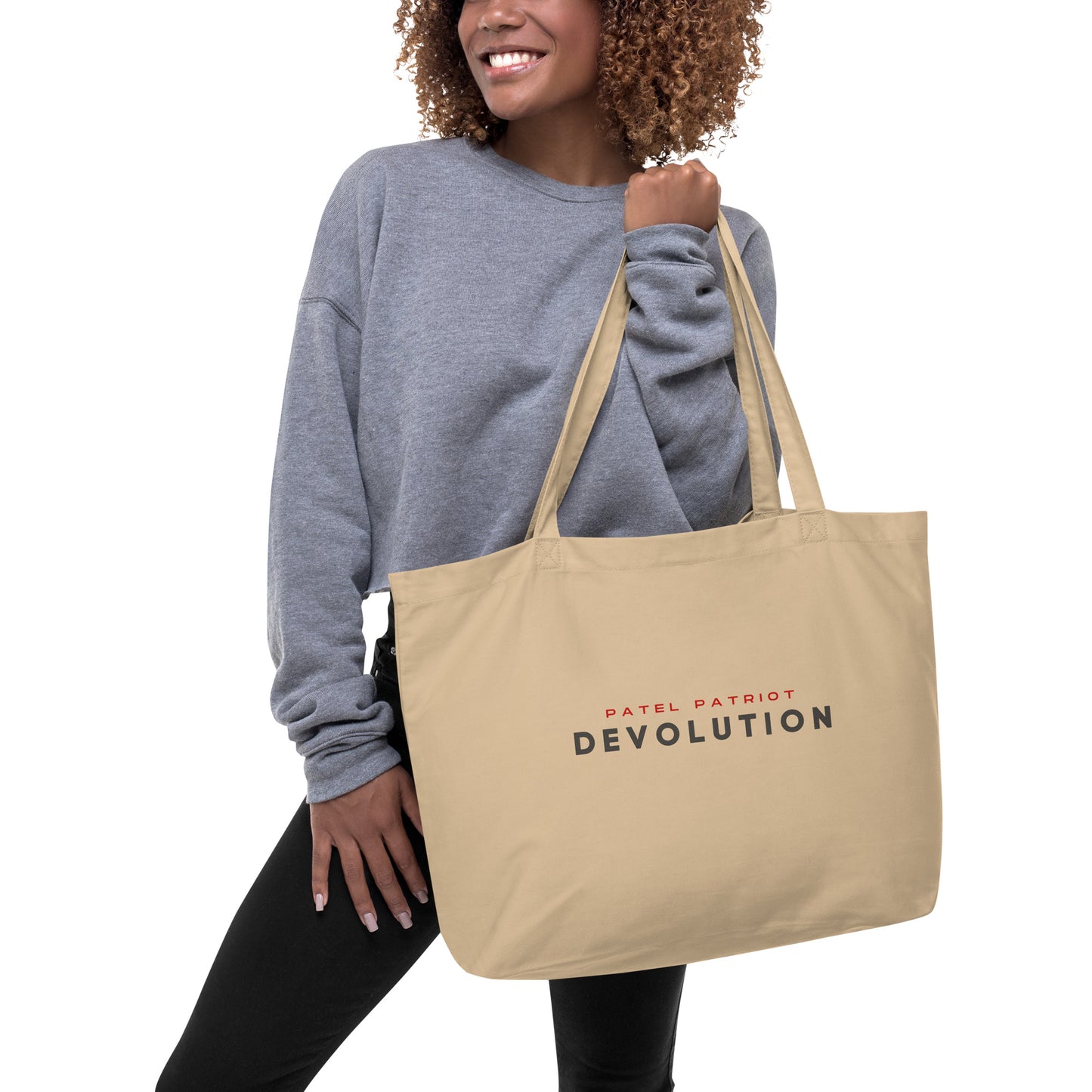 Devolution Large organic tote bag (natural)