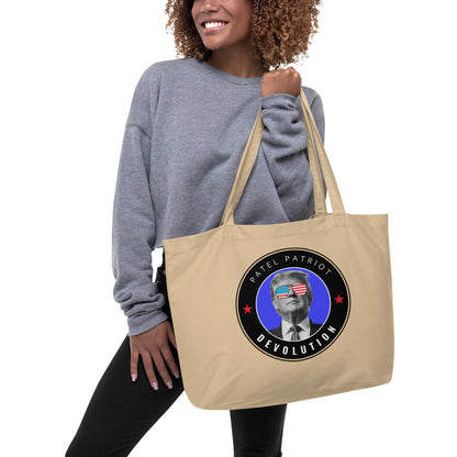 Trump Devolution Large organic tote bag