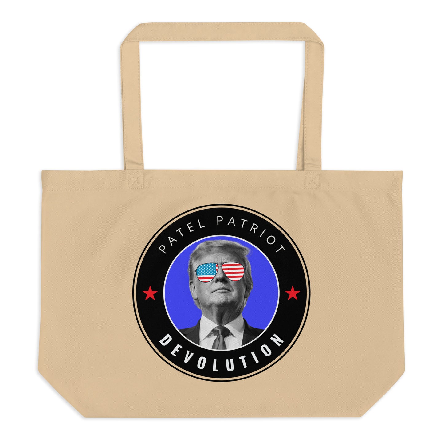 Trump Devolution Large organic tote bag