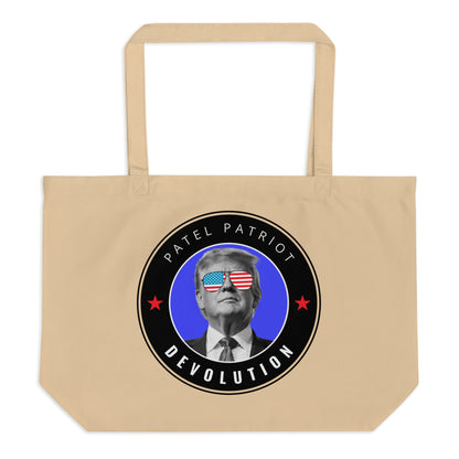 Trump Devolution Large organic tote bag