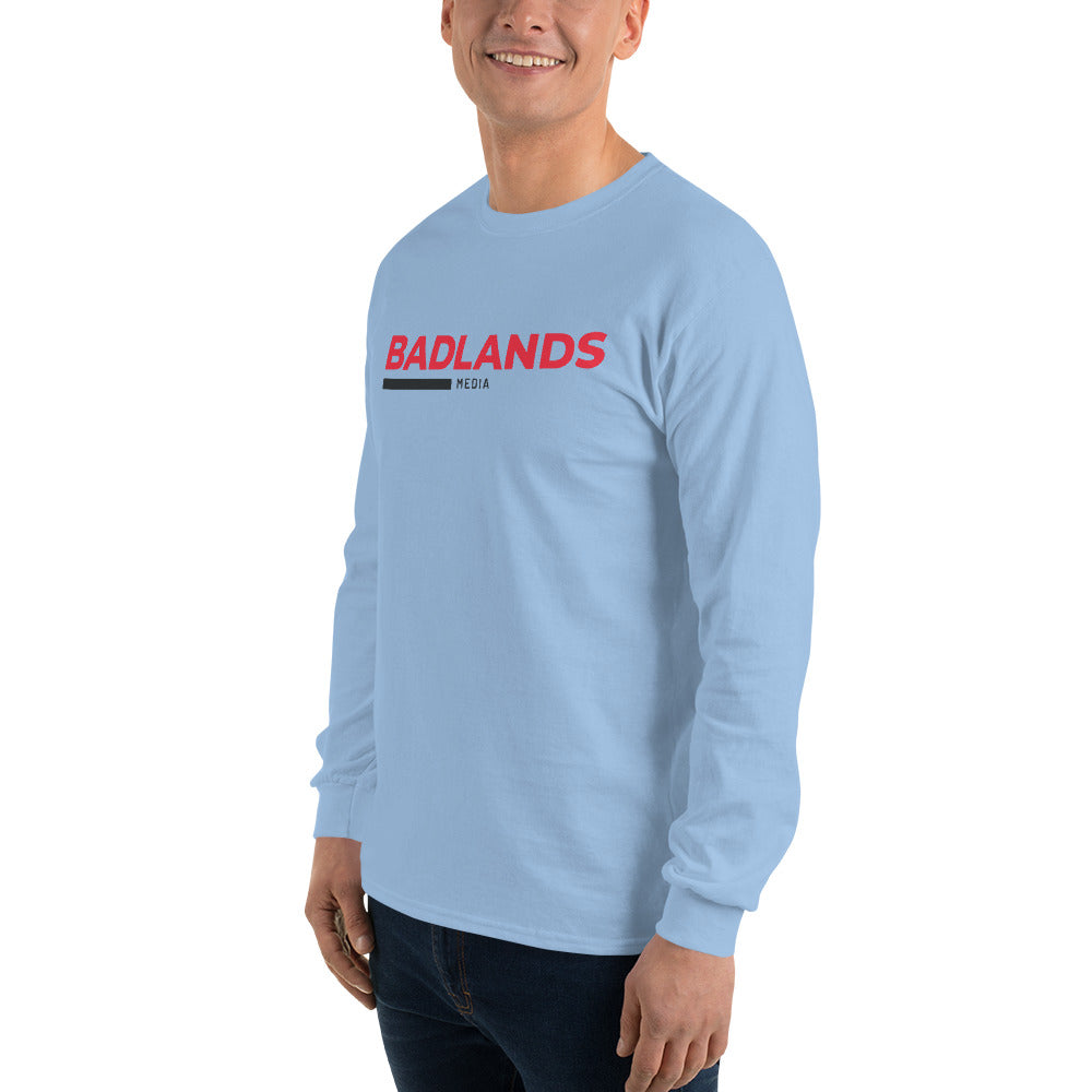 Badlands Unisex Long Sleeve T-Shirt (red/blk logo)