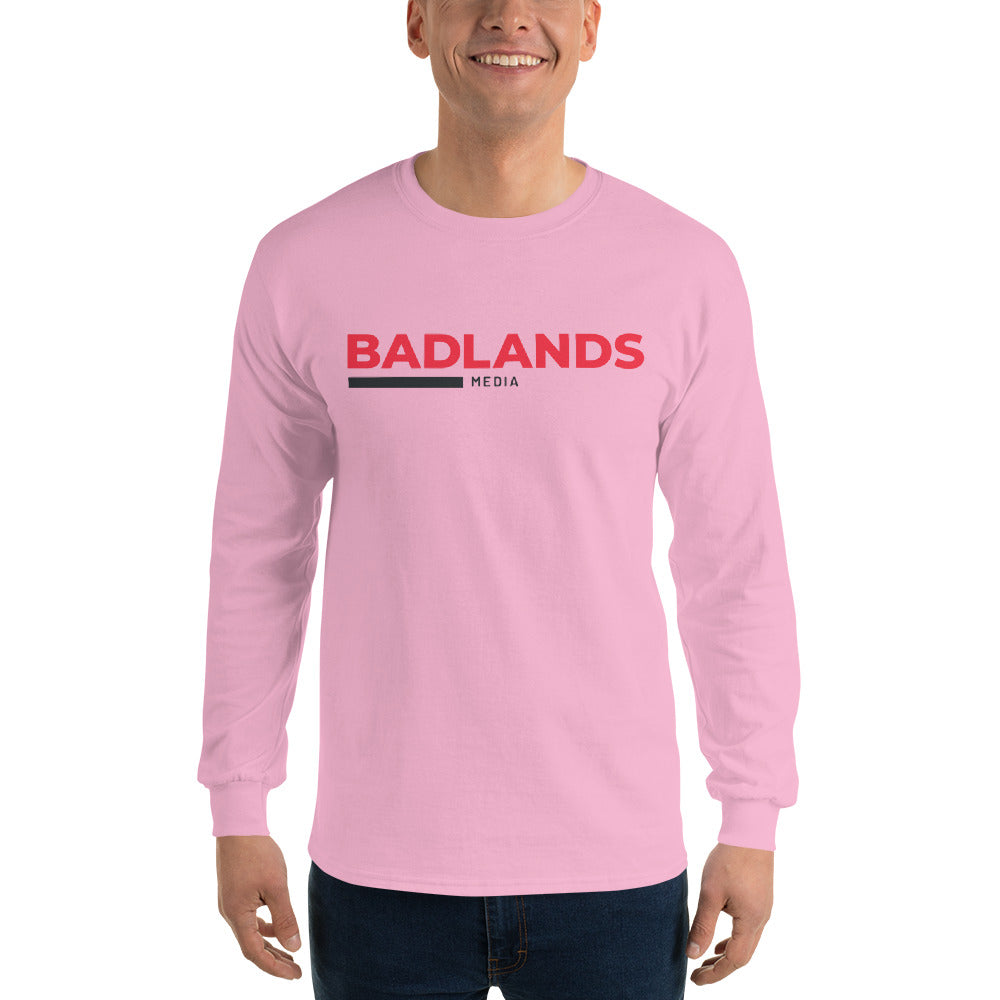 Badlands Unisex Long Sleeve T-Shirt (red/blk logo)