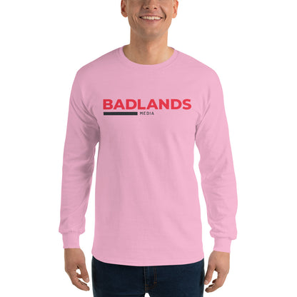 Badlands Unisex Long Sleeve T-Shirt (red/blk logo)