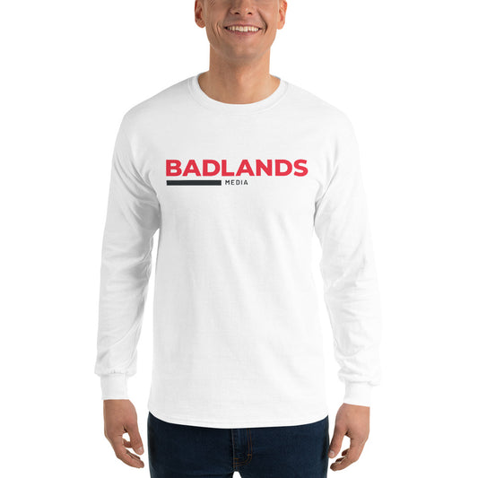 Badlands Unisex Long Sleeve T-Shirt (red/blk logo)
