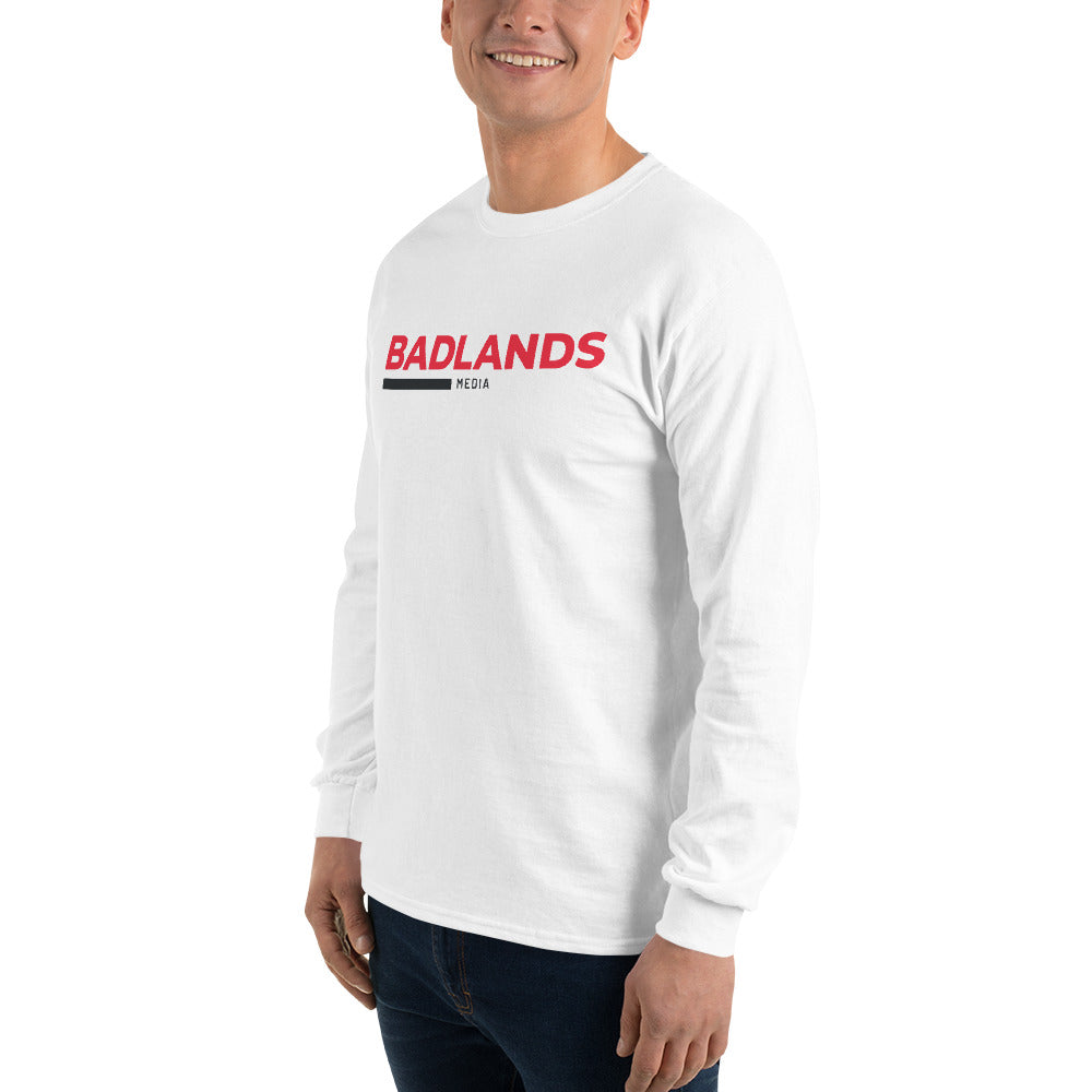 Badlands Unisex Long Sleeve T-Shirt (red/blk logo)