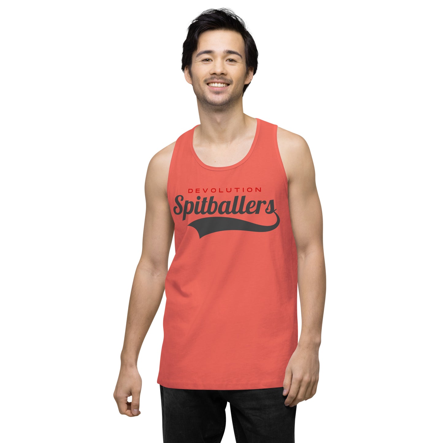 Spitballers Men’s premium tank top (dark logo)