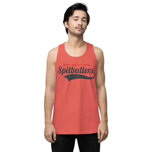 Spitballers Men’s premium tank top (dark logo)