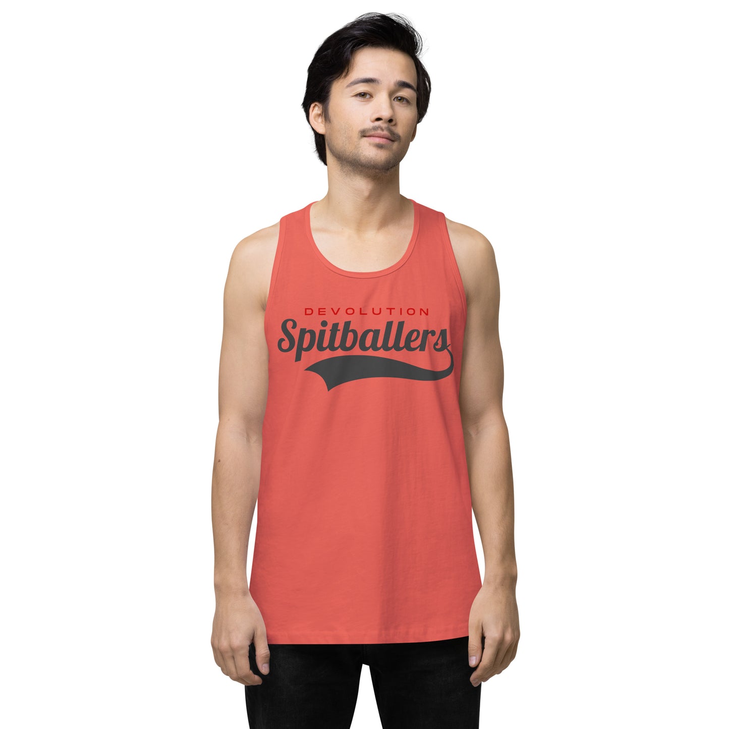 Spitballers Men’s premium tank top (dark logo)