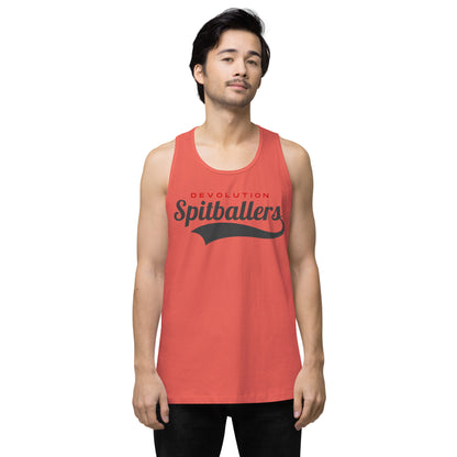 Spitballers Men’s premium tank top (dark logo)