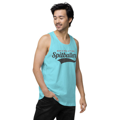 Spitballers Men’s premium tank top (dark logo)