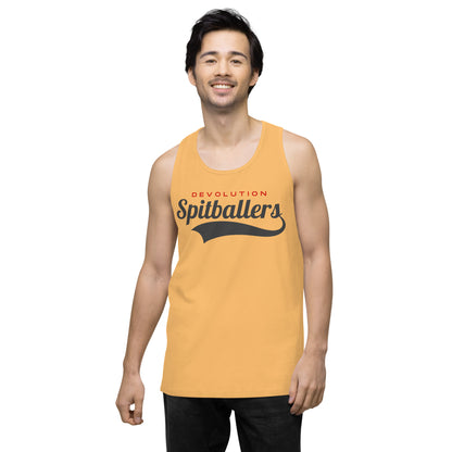 Spitballers Men’s premium tank top (dark logo)