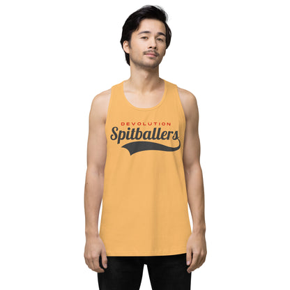 Spitballers Men’s premium tank top (dark logo)