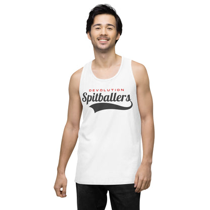 Spitballers Men’s premium tank top (dark logo)