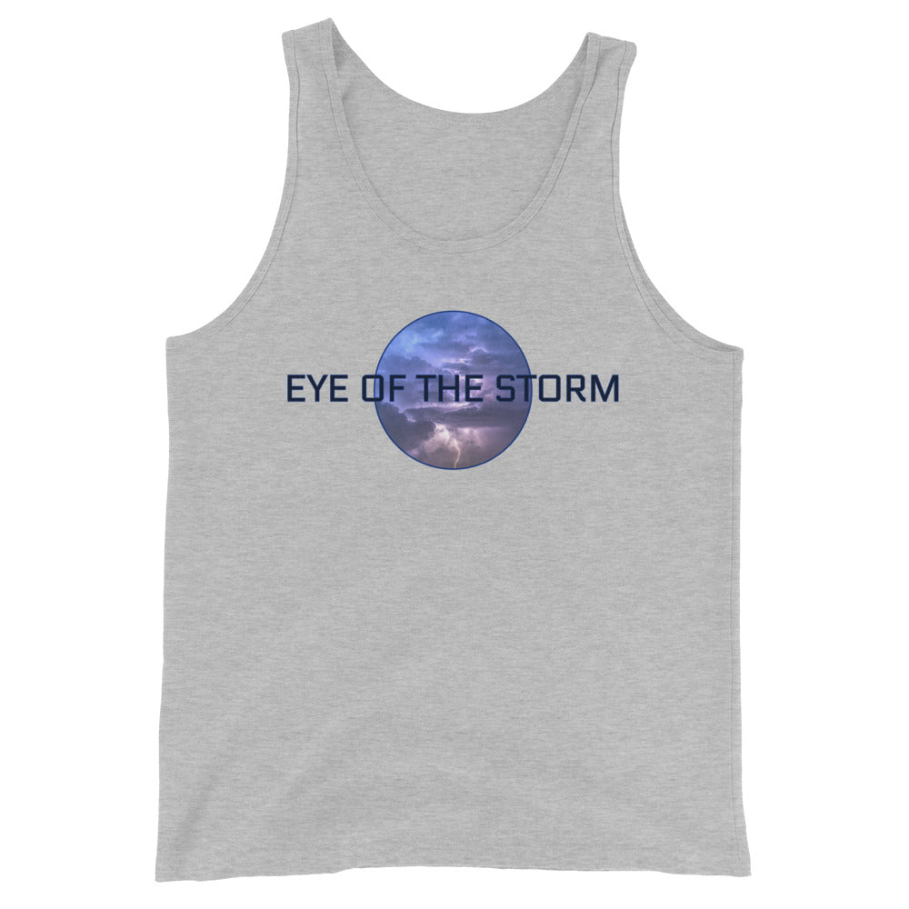 Eye of the Storm Unisex Tank Top (dark logo)