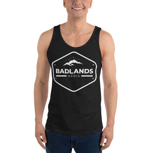 Badlands Unisex Tank Top with white logo
