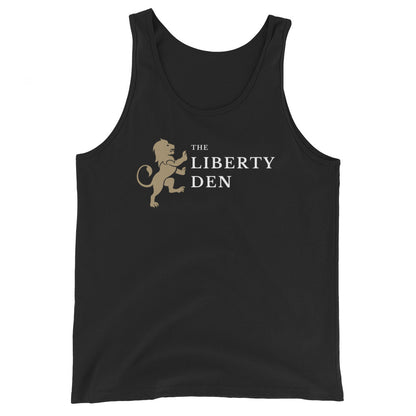 The Liberty Den Men's Tank Top (light logo)