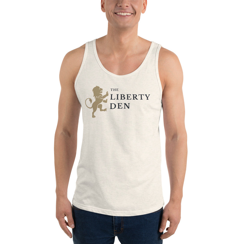 The Liberty Den Men's Tank Top (dark logo)