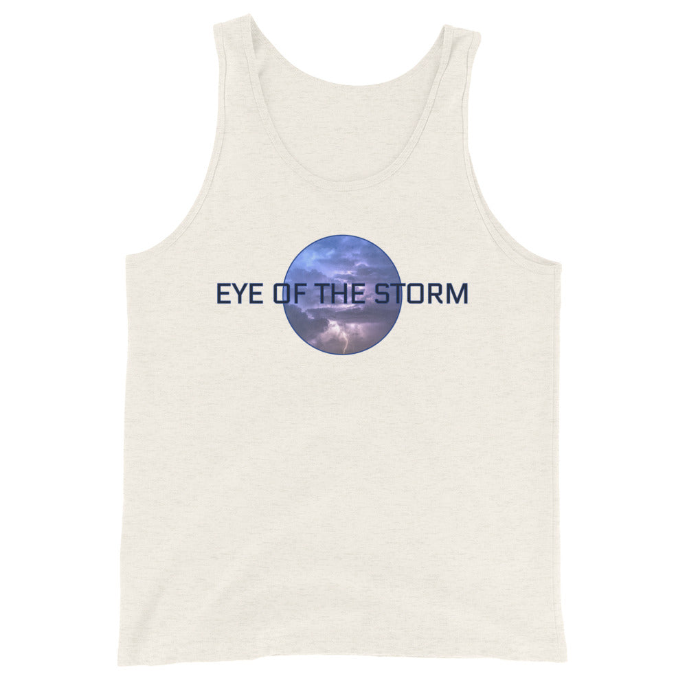Eye of the Storm Unisex Tank Top (dark logo)