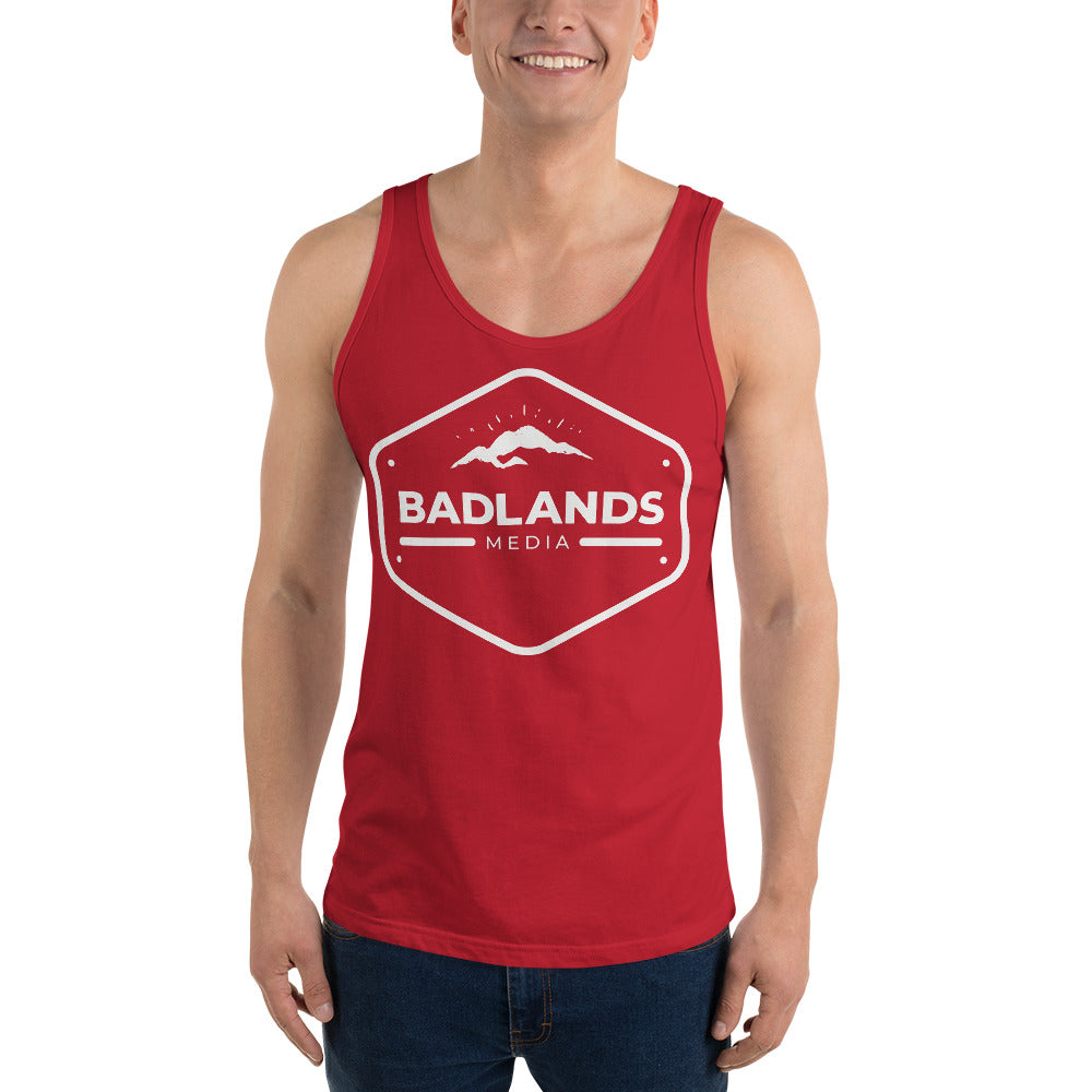 Badlands Unisex Tank Top with white logo