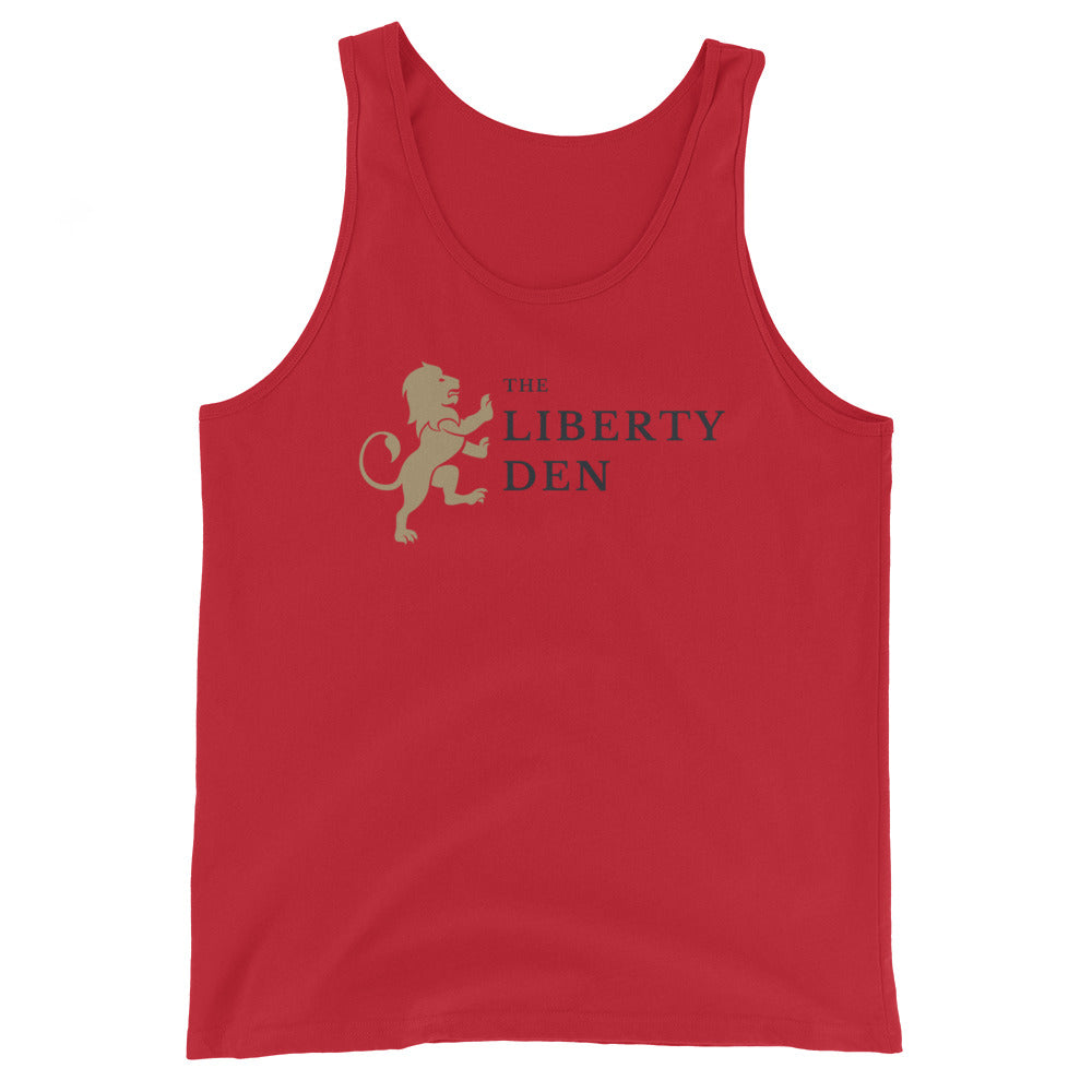 The Liberty Den Men's Tank Top (dark logo)