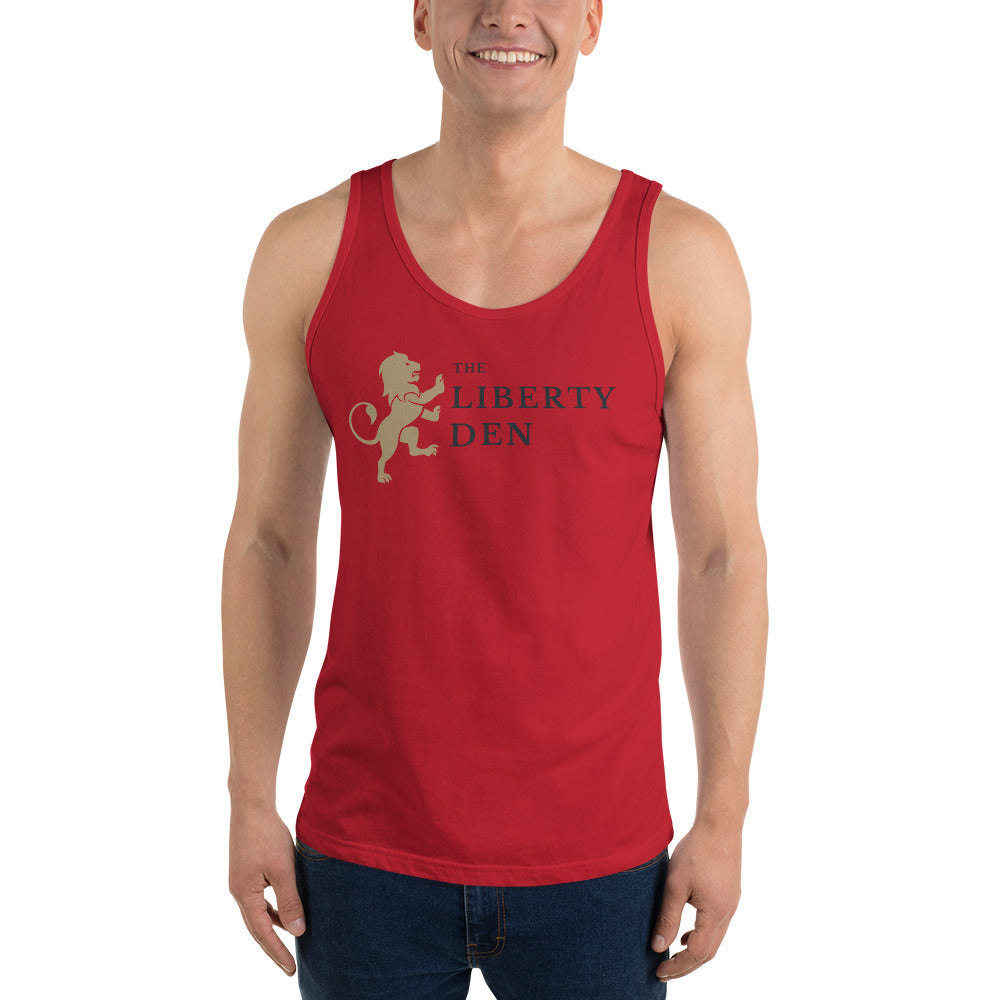 The Liberty Den Men's Tank Top (dark logo)