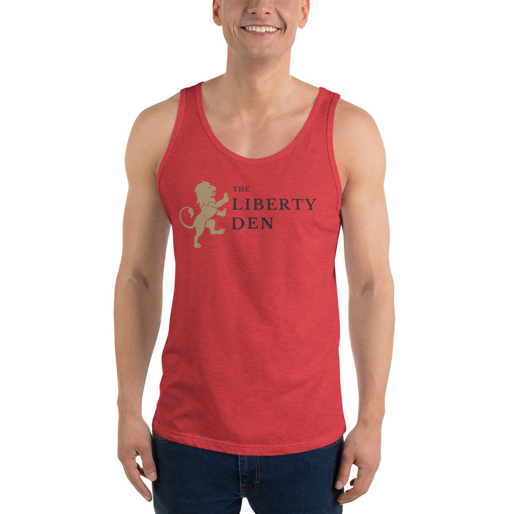 The Liberty Den Men's Tank Top (dark logo)