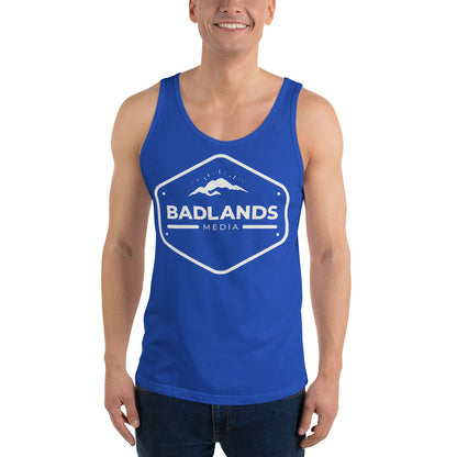 Badlands Unisex Tank Top with white logo