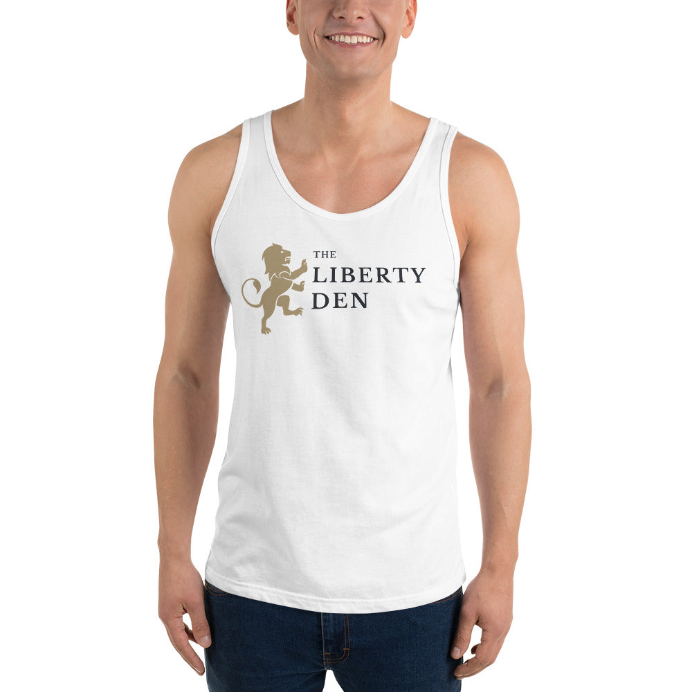 The Liberty Den Men's Tank Top (dark logo)