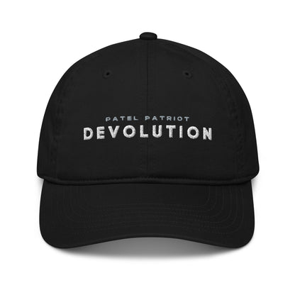 Devolution Organic dad hat (white logo)