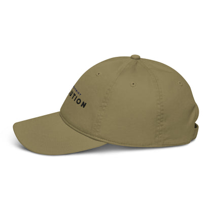Devolution Organic dad hat (dark logo)