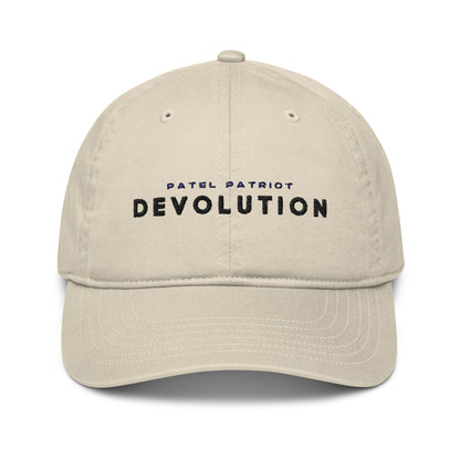 Devolution Organic dad hat (dark logo)