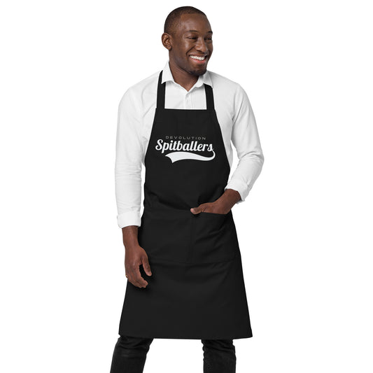 Spitballers Organic cotton apron (white logo)