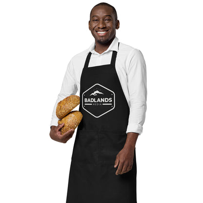 Badlands Organic cotton apron with white logo