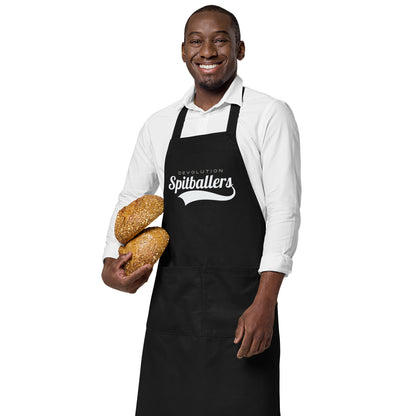 Spitballers Organic cotton apron (white logo)