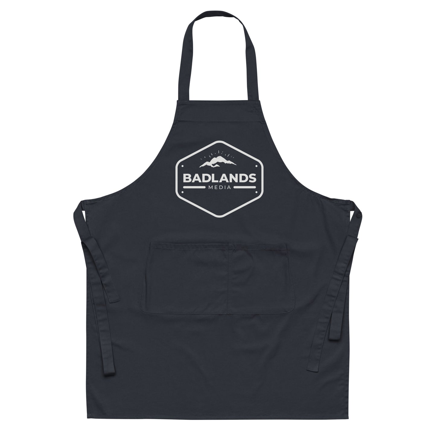 Badlands Organic cotton apron with white logo