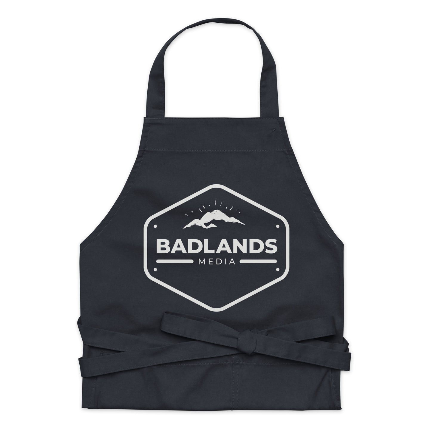 Badlands Organic cotton apron with white logo