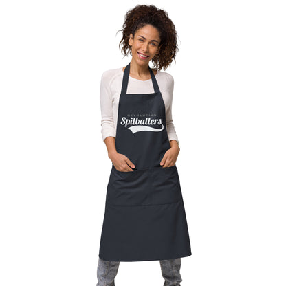 Spitballers Organic cotton apron (white logo)