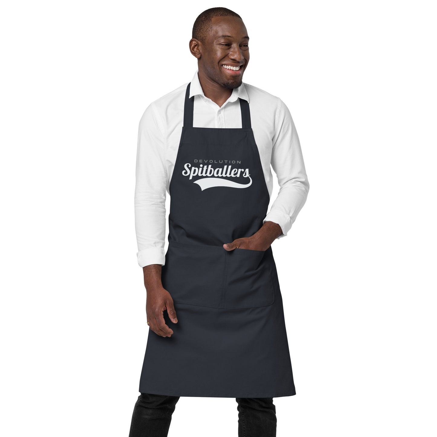 Spitballers Organic cotton apron (white logo)