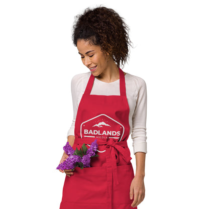 Badlands Organic cotton apron with white logo