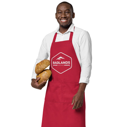 Badlands Organic cotton apron with white logo